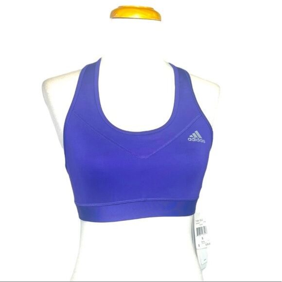 adidas Other - Adidas Sports Bra NWT Women’s Performance Tec- Fit Sports Bra Purple Size Small